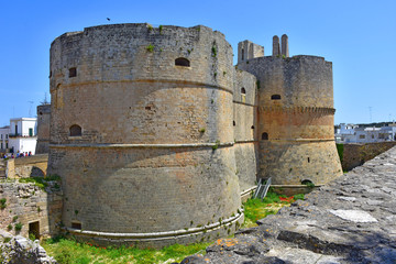Italy, Otranto,  Aragonese castle, XI century. View and details.
