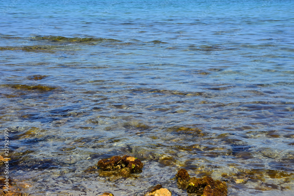 Wall mural Italy, Otranto, tourist resort with beautiful sandy coastline and clean sea.