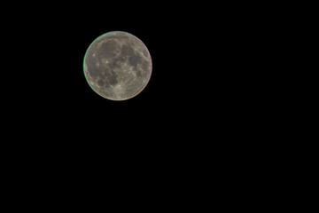 Moon view in Romania