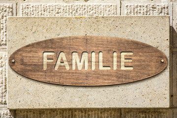 Schild 306 - Familie
