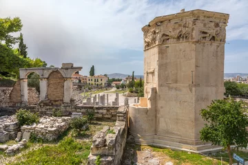 Gordijnen Tour des Vents, Agora romaine à Athènes © Pierre Violet