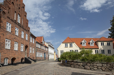 Fototapeta na wymiar Old city house Viborg Denmark