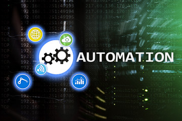 Automation of business Process and innovation technology in manufacturing. Internet and technology...