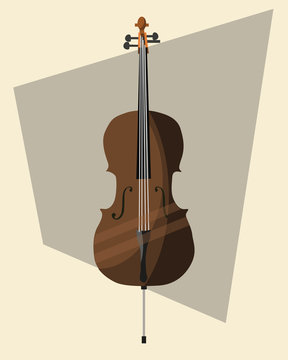 cello vector illustration  