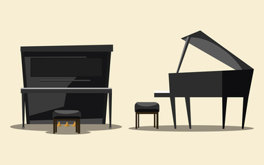 piano vector illustration 