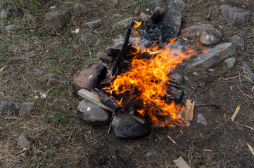 fire in the open air