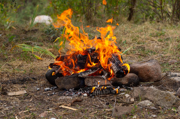 fire in the open air