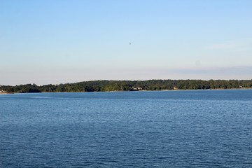 A view of a beautiful lake on a sunny Tennessee afternoon.