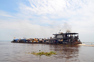Ship in Congo river