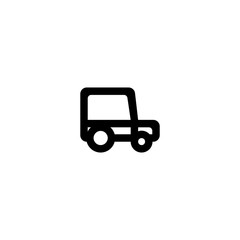 Truck icon. Simple style cargo company big sale poster background symbol. Cargo brand logo design element. Truck t-shirt printing. Vector for sticker.