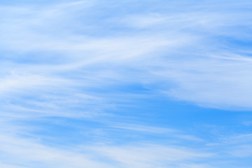 Obraz premium White clouds in azure sky as background
