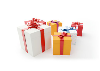 gifts presents boxes 3d-illustration