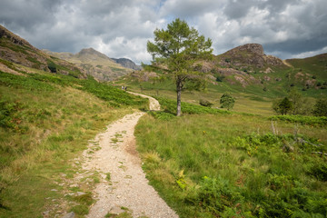 Fototapeta na wymiar Great Langdale is a valley in the Lake District National Park in North West England.