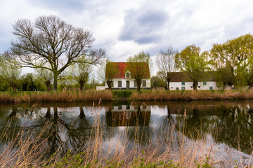 Obraz premium Typical flemish hourse in Damme town in Belgium
