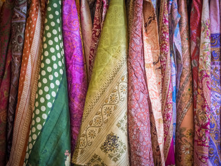 Close up of an Indian Saree design