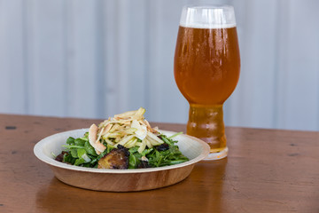 Perfectly Paired Beer with Salad