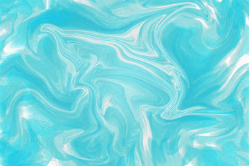 Fototapeta premium Texture with abstract turquoise waves