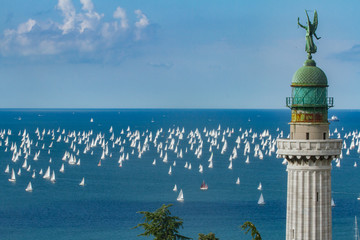 Trieste, Italy - Europe - October, 8th, 2017 - More than 2100 vessels are racing during the 49th 