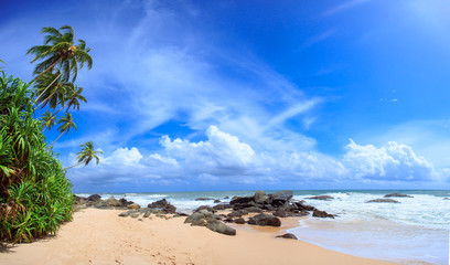 Tropical beach of Sri-Lanka