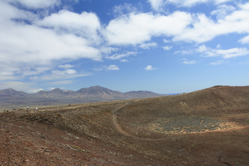 view from Montana Roja, Paya Blanca (Lanzarote, Canary Islands)