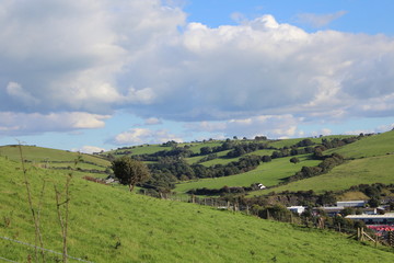 Naklejka premium Countryside Nature Landscape Background