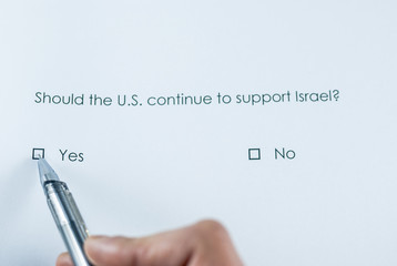 Should the U.S. continue to support Israel? yes