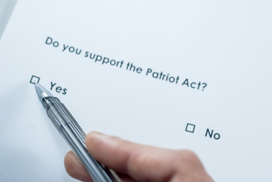 Do You Support The Patriot Act? Yes