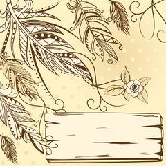 Background With Feathers