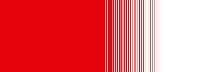 Rot weißer Banner mit Farbübergang aus Streifen
