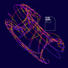 Moving lines of abstract background 