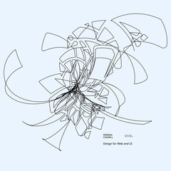 Moving lines of abstract background 