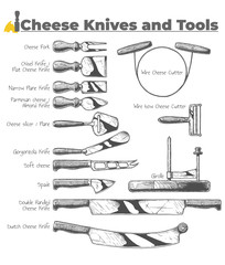 Cheese Knives and Tools.