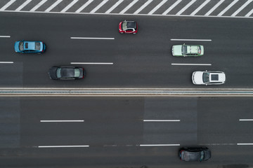 directly down view of highway