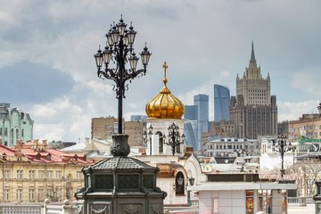 Moscow rooftops cityscape
