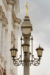 Details of the Christ of the Savior Cathedral in Moscow, Russia, 2018, April