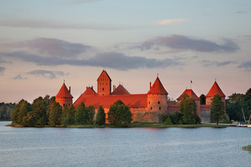 Naklejka na ściany i meble Island Castle in Trakai. Lithuania