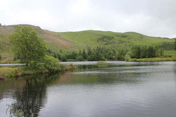 Fototapeta na wymiar Nature Landscape Lake Background