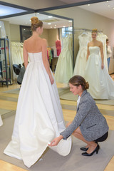 fitting the gown