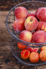 Basket of peaches