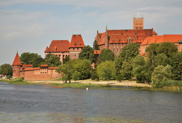 Castle of Teutonic Order in Malbork. Pomeranian voivodeship. Poland