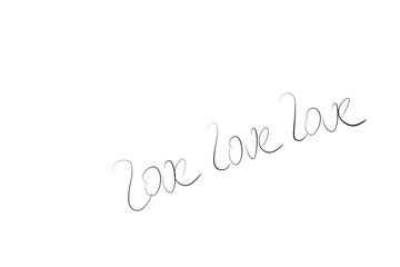 love lettering hearts 