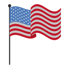 United States flag vector illustration graphic design