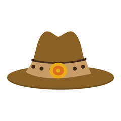 Cowboy hat symbol vector illustration graphic design