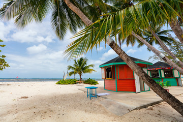 Idyllic beach at Caribbean