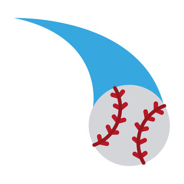Baseball ball cartoon vector illustration graphic design