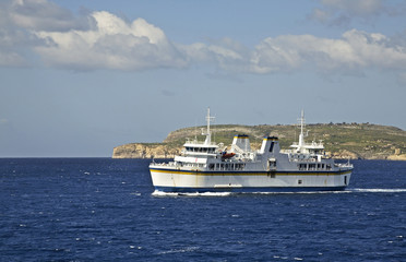 Fototapeta na wymiar View of Gozo island. Malta