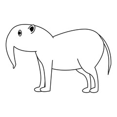 Ape wild animal vector illustration graphic design