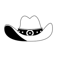 Cowboy hat symbol vector illustration graphic design