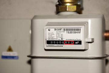 Gaszähler im Haus