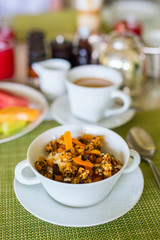 Healthy breakfast bowl